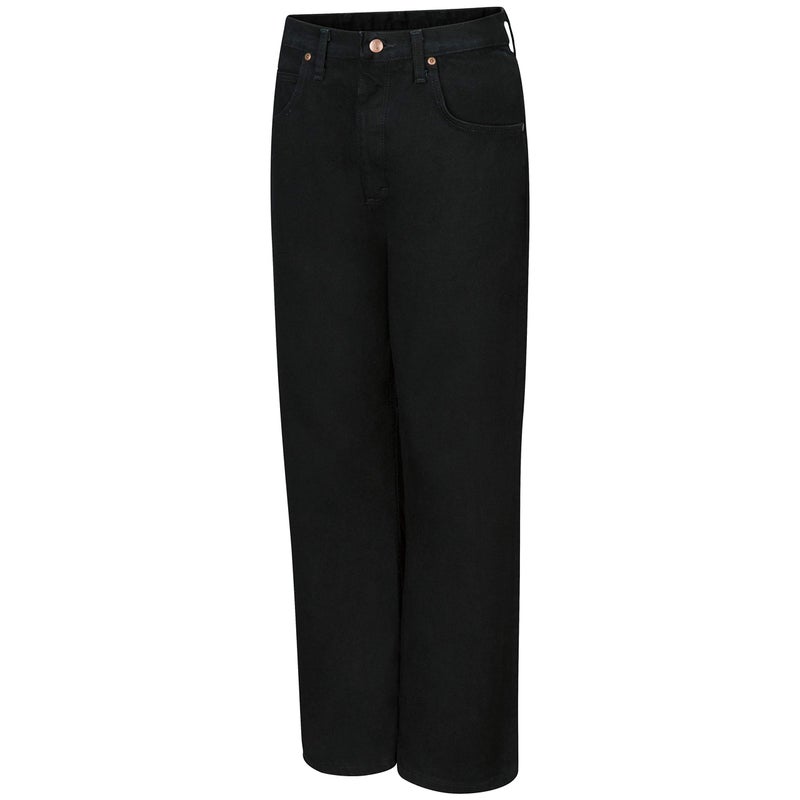 Red Kap Men's Relaxed Fit Jean, Prewashed Black, 38x30 - Image 3